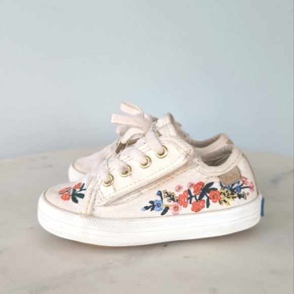 Keds X Rifle Paper Co. Baby Girls Embroidered Floral Sneakers - Picture 6 of 11
